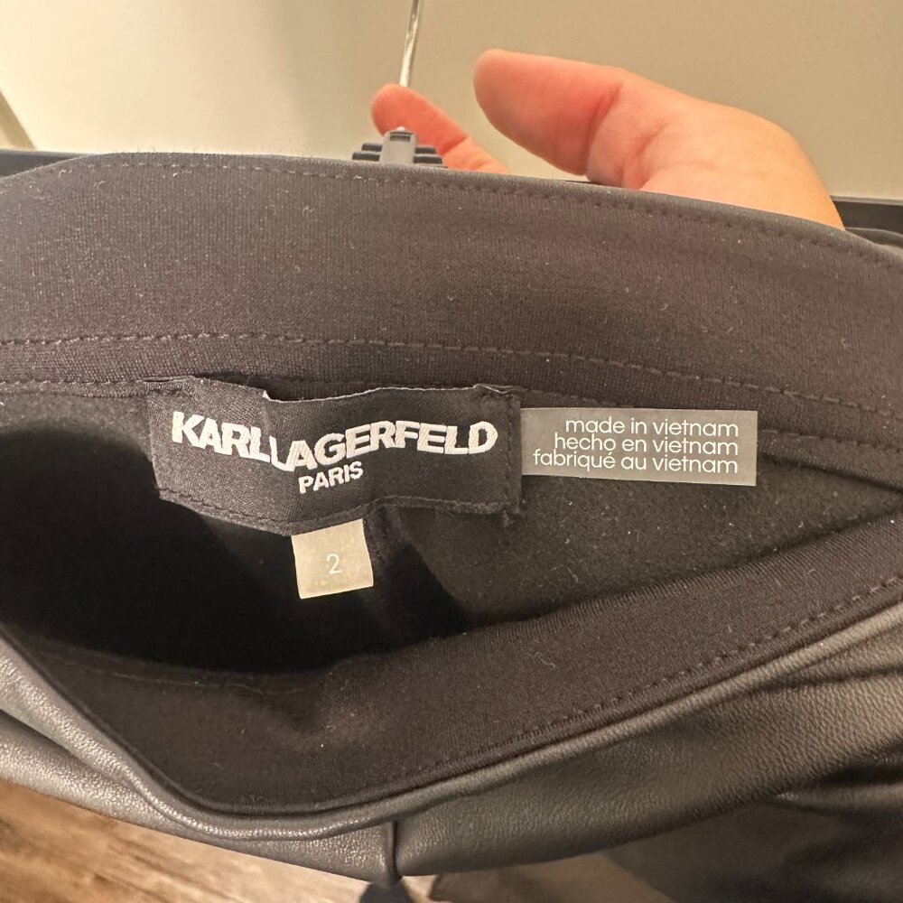 Karl Lagerfeld Leather Skinny Pant - Picture 6 of 6